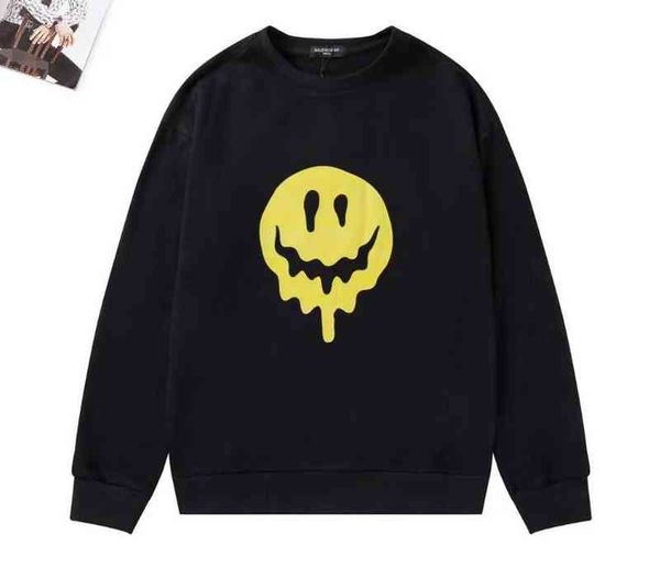 

2022 mens hoodies printing letter male or female sweatshirts cotton hooded neck stylist hip hop trendy clothing size m-2xl autumn pullover, Black