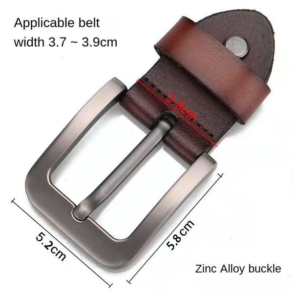 

pin belt buckle mens metal clip diy leather craft jeans accessories supply for 3.8cm-4cm wide, Black;brown