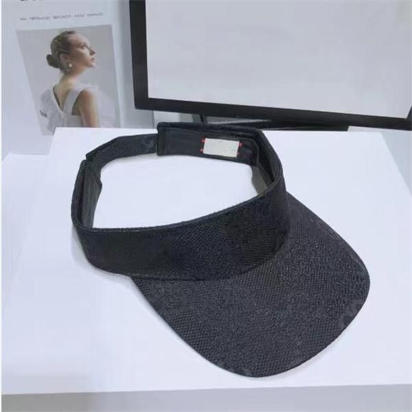 

22s designer visor upgraded thickened brand sun hat summer outdoor adjustable caps for men and women 3 color, Blue;gray