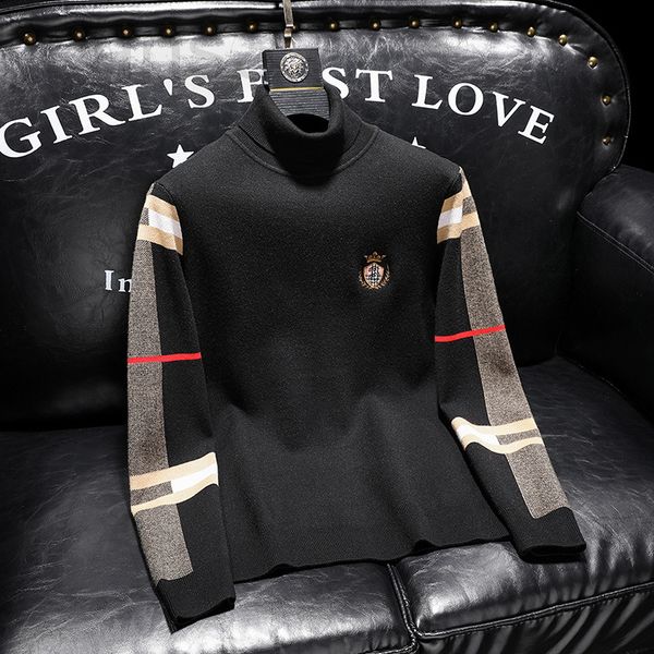 

men's sweaters designer 21603 lily's family keeps pushing autumn and winter sweaters. p135 control 188 has 4xl can wear 210 jin p2, White;black