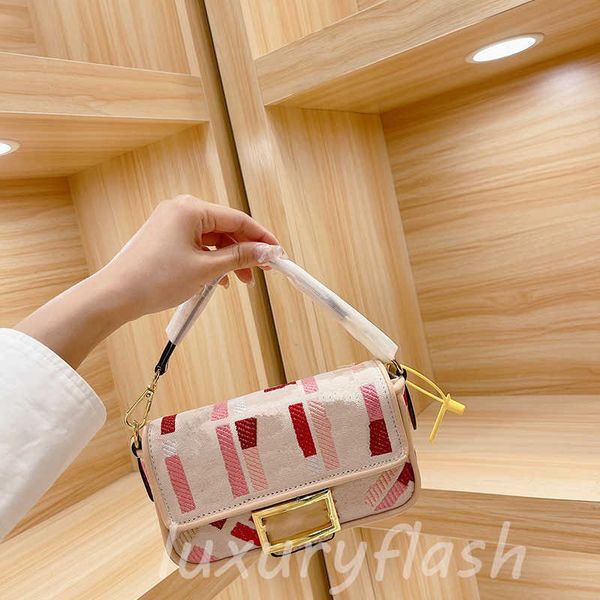 

designers baguette bags 2021 summer canvas shoulder bag ladies luxurys high-quality color small fashion armpit crossbody purse