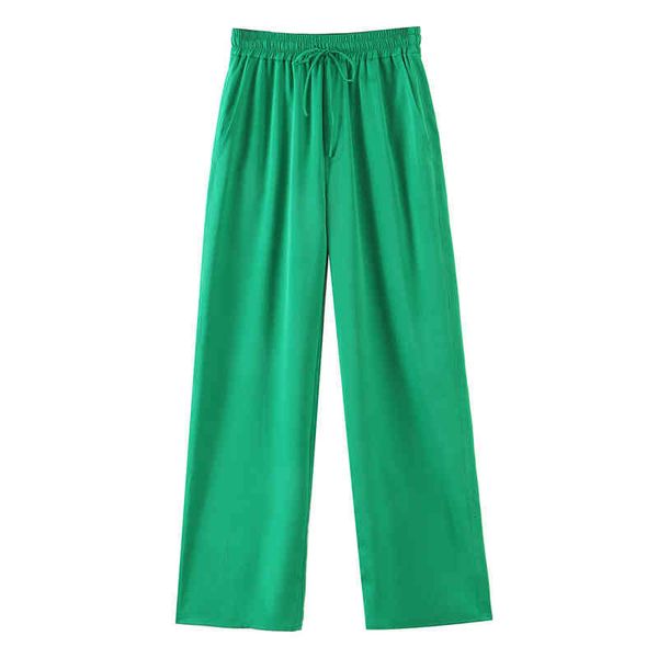

women's pants & capris [ewq] white women casual high tail fashion loose european ladies elastic waist trousers green trendy clothing 16, Black;white