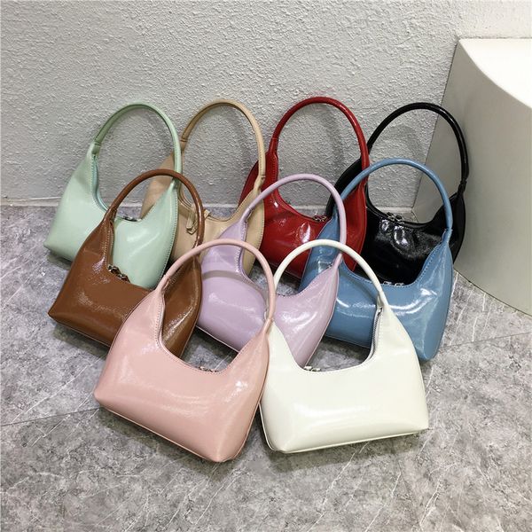 

bright lacquered handbag fashion minimalist niche design handbag popular mini texture small bag