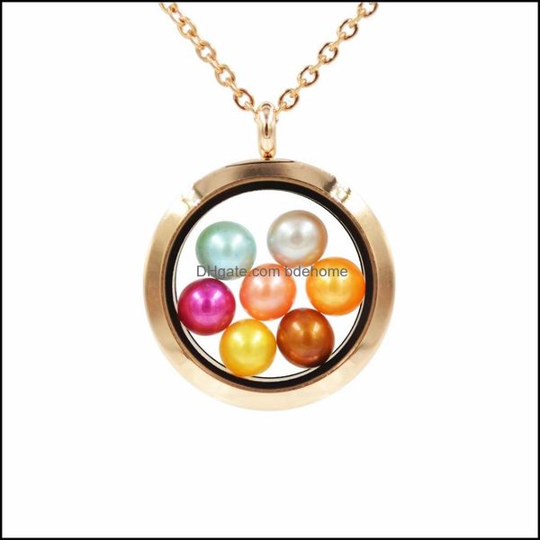 

lockets necklaces pendants jewelry wholesale fashion floating akoya oyster pearls pendant women pearl party living charm fit 7mm drop deli, Silver