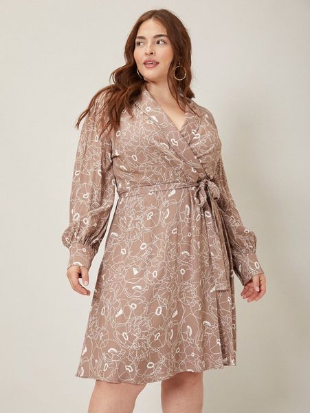 

motf premium plus 100% cotton belted dress a3dg#, Black