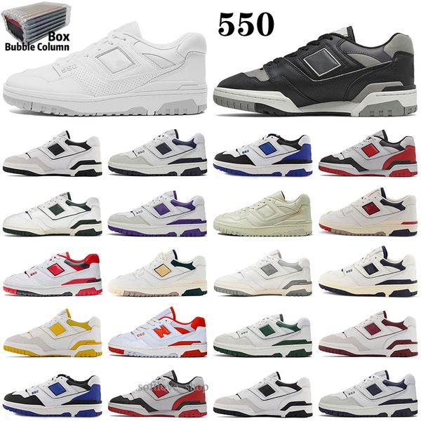 

550 shoes men women sneakers white green purple university blue syracuse varsity gold shadow mens trainer, White;red