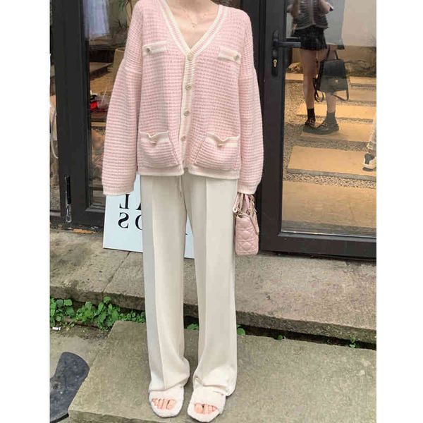 

women's pants & capris net red high waist hanging feeling wide leg pants loose white women's straight casual floor lcxu, Black;white