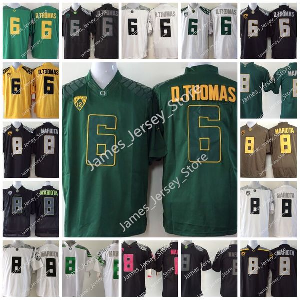 

6 deanthony thomas jersey men's oregon ducks #8 marcus mariota jerseys apple green limited stitched college football ncaa jersey, Black