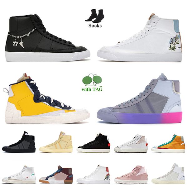 

luxury fashion women mens blazer mid 77 vintage casual shoes black pendants indigo white habanero red beach wolf grey grim reaper mosaic tra
