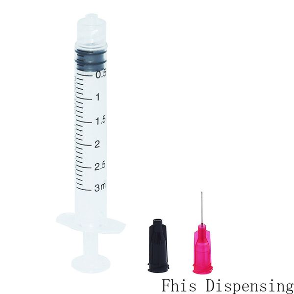 

3cc syringe 25 gauge blue blunt dispensing needle glue adhesive henna liquids