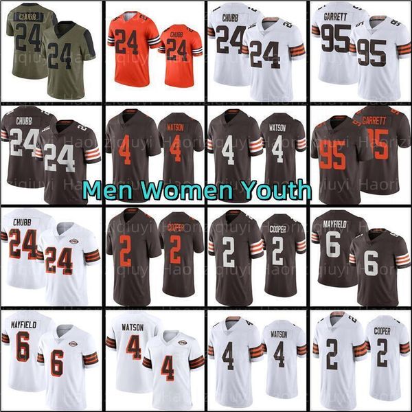 

jersey 4 deshaun watson''nfl''jersey football brown 2 amari cooper 24 nick chubb myles garrett chase winovich jeremiah o, Black;red