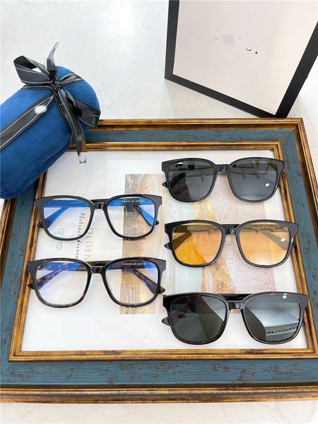 

new designer sunglasses g family 0637sk box net red the same type can be matched with short-sighted men's and women's fashion, White;black