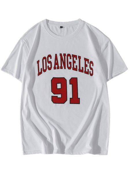 

men letter graphic tee q143#, White;black