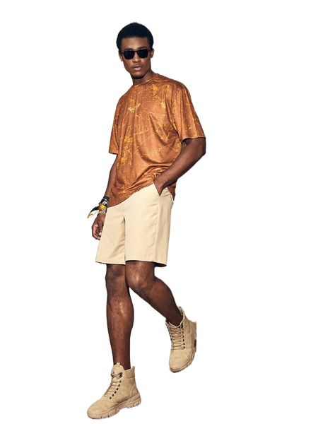 

men marble & letter graphic tee t2rb#, White;black