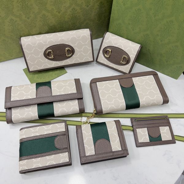 

tz women's purse classic saddle buckle red and green ribbon stripes coffee color wallet clutch bags men's designer luxury casual w, Red;black