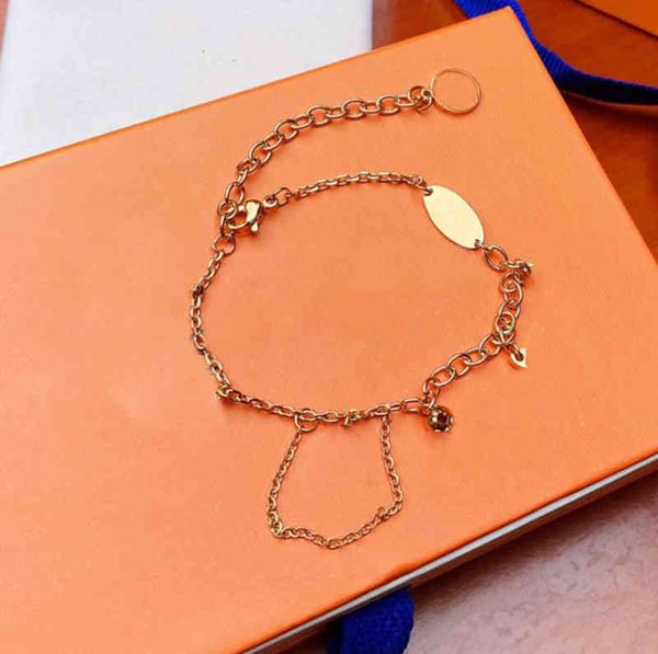 

classic design bracelet for woman flower element with chain tail adjustable size bracelets fashion trend necklace nh0l, Golden;silver