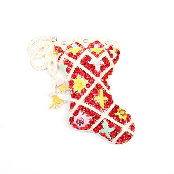 

30 pcs/lot custom fashion crystal rhinestone christmas stockings flat back for xmas gift/decoration, Gray