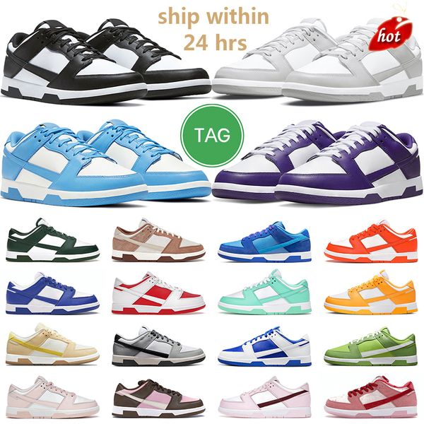 

men women big size panda dunks running shoes white black grey fog unc syracuse vintage navy court purple mens trainer