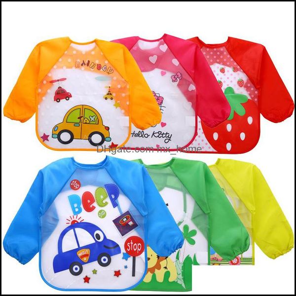 

bibs burp cloths baby feeding baby kids maternity toddler cartoon overalls waterproof long sleeve children dhjqu