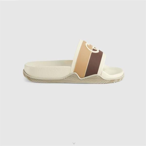 

metal black white brown slippers summer beach sandals with box size 36-45234h