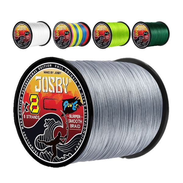 

josby fishing line 8 braided 300m 500m goods 8x strand multifilament thread japanese super strong pe carp wire accessories