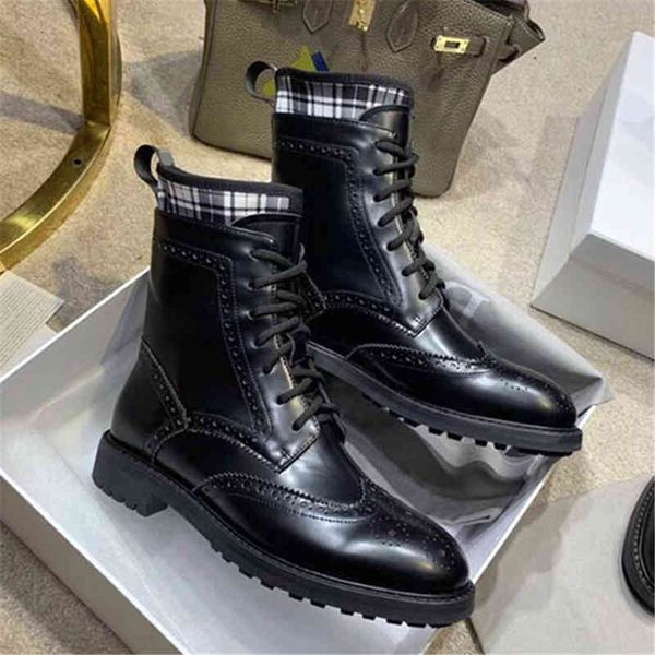 

boots women's black leather motorcycle boots winter cross shoes brand botas mujer shoelace series