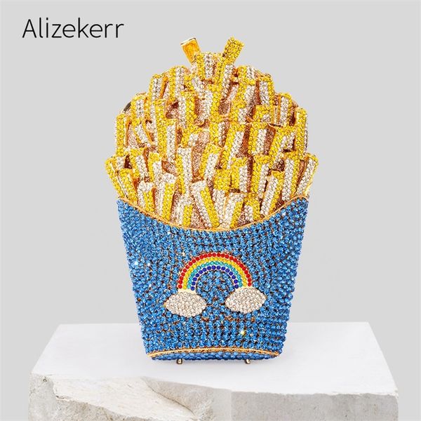 

three-d chips crystal evening clutch bags wedding party bridal diamond boutique novelty metal purses and handbags 220809