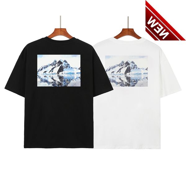 

feel of god essentials glacier and snow mountain print, White;black