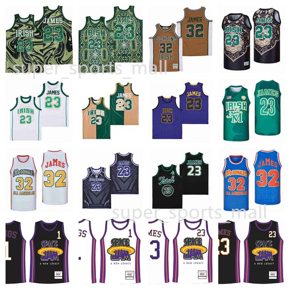 

movie basketball jerseys james crown me black alternate jersey, Black;red