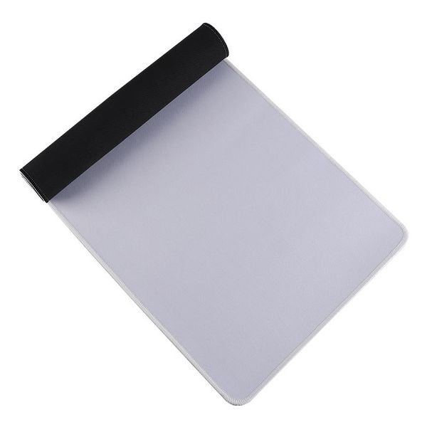 Mouse pad grande em branco de sublimação, base estendida à prova d'água e antiderrapante com bordas costuradas para jogos de escritório