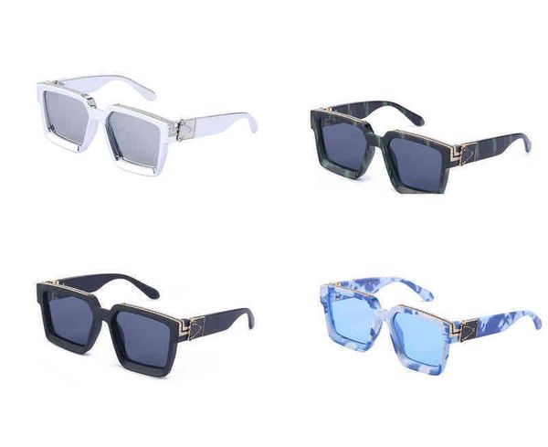 

designer cycle luxurious fashion sport oversized vintage sunglasses woman mens new diamond rimmed generous frame european american brands mi, White;black