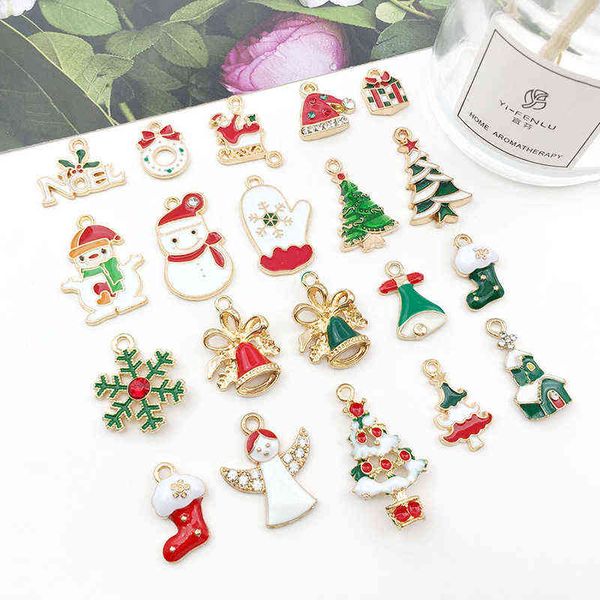 

factory outlet diy jewelry accessories pendant christmas tree decoration oil dripping alloy better sales