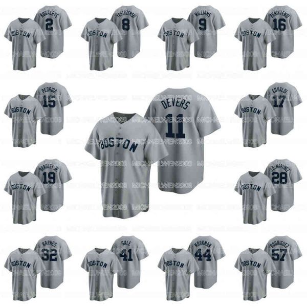 

11 rafael devers 2020 16 andrew benintendi 2 xander bogaerts 8 carl yastrzemski 9 ted williams 15 dustin pedroia 17 nathan eovaldi jerseys, Black