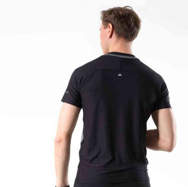 

men's lulu sports t shirts brand short sleeve breathable sweat wicking elastic fitness running football training quick drying t-shirt, White;black