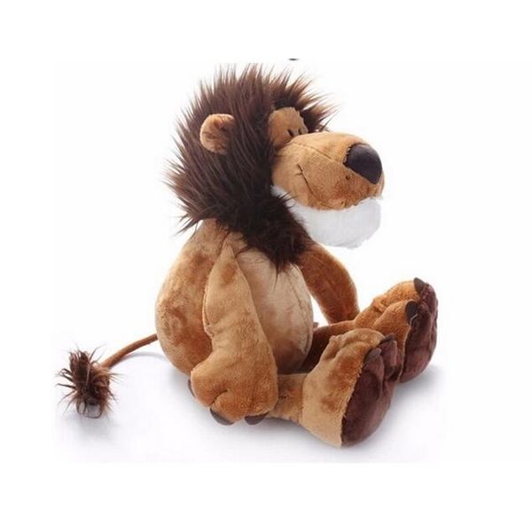 25cm Lion Elephant Giraffe Monkey Monkey Plexhned Doll Jungle Series Byled Animal Toys for Kids Baby Children Gifts 220701