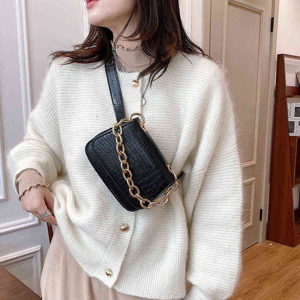 

fanny packs street hip-hop waist bag fashion woman chest pack belt bag quality soft leather shoulder bags autumn trend mini fanny pack 22061