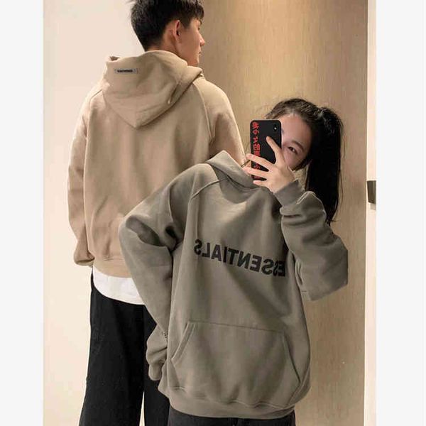 

2022e fashion brand men's and women's sweater factory direct sales 2022 spring autumn new loose tide letter hooded men women, Black