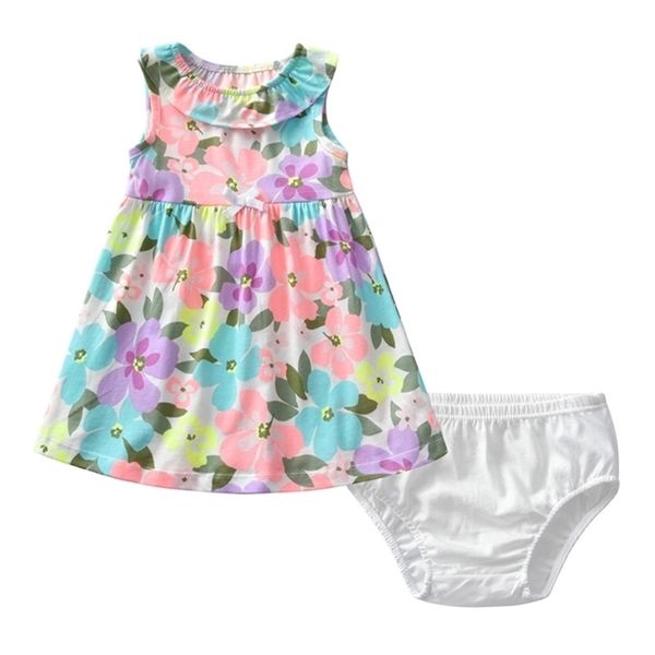 Летний комплект летней одежды для маленьких девочек 100% хлопок Одежда для маленьких девочек Боди Шорты Футболка 3 шт. Детская одежда LJ201223