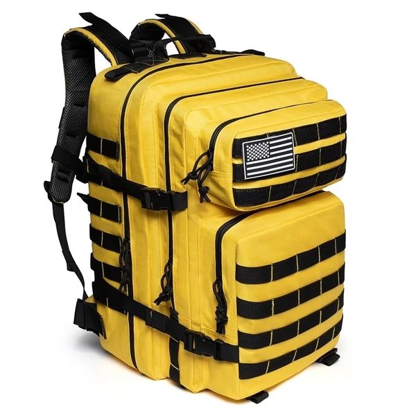 

50l 1000d nylon waterproof molle military tactical backpack trekking fishing bag outdoor gym fitness camping hiking 3d rucksack 220512
