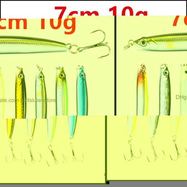 

baits lures fishing sports outdoors 7 color 7cm 10g minnow hooks fishhooks 6 hook lure hard pesca tackle bu71 drop delivery 2021 eebzt