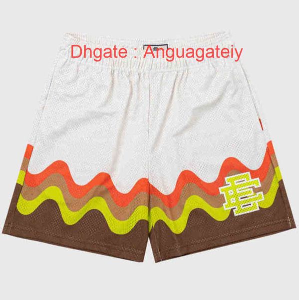 

fashion mens brand ee casual eric emanuel shorts designer luxury new york city skyline fitness loose breathable short women summer gym worko, White;black