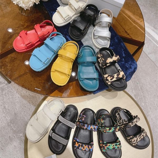 

30% off 2022 slippers sandals 2022 new fashion womens summer leather flat sandal ladies designer thick sole comfort beach shoes for wide fee, Black