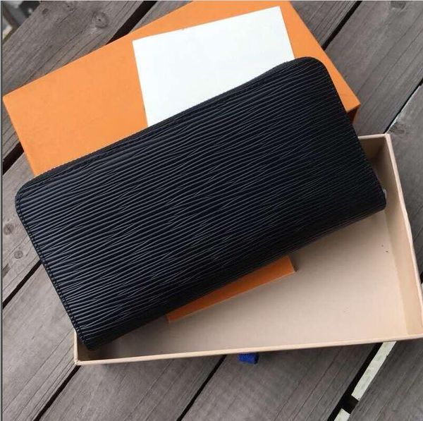 

designer fashion women clutch wallet leather wallet single zipper wallets lady ladies long classical purse card, Red;black