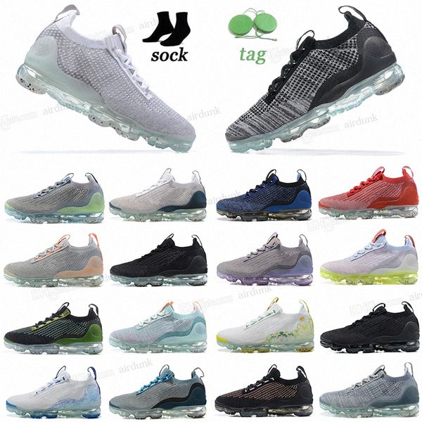 

black multi color knit running shoe safar pure platinum women breathable sneaker triple black men designer shoes eur 36-45 w595#