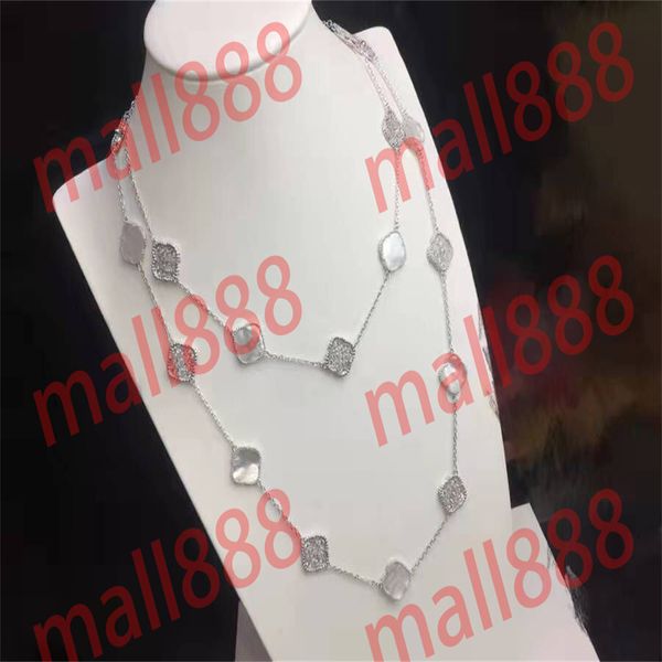 

elegant 20 pattern diamond necklace woman silver gold plated extravagance choker fashion jewelry collarbone chains for necklaces party gift