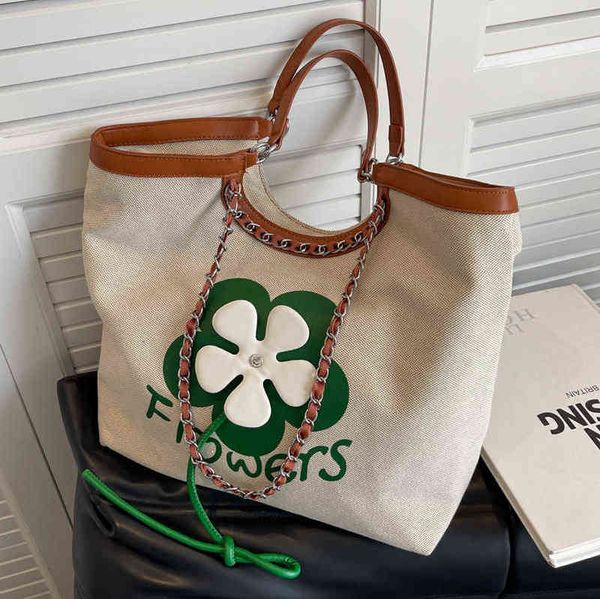 

hbp shopping bags women flower tote bag female canvas shoulder handbag 220823