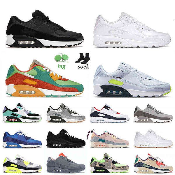 

2022 arrival sports 90s running shoes triple white black surplus desert camo infrared polka valentines day obsidian 90s for men women