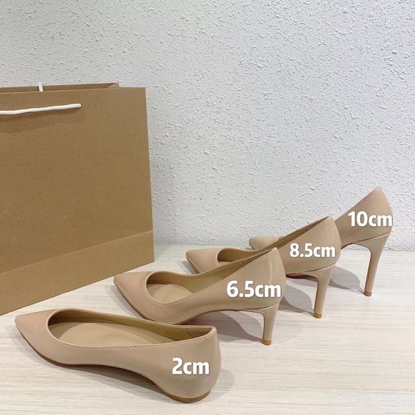

luxurys designers heels women dress shoes classic pointed toes slippers high grade solid color flat sandals versatile lady wedding shoe comf, Black