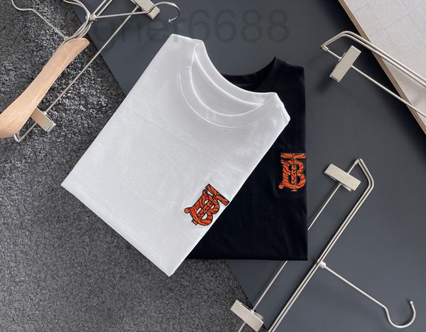 

men's pants designer b fashion brand letter embroidery short sleeve cotton t-shirt summer men's round neck half yra9, Black