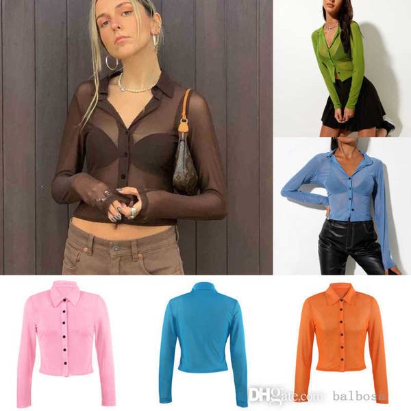 

women shirt spring and summer lapel neck long sleeve button casual ladies blousers 2022 new fashion, White